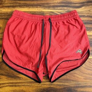 Tracksmith Red Van Cortlandt Shorts - size small- gently worn